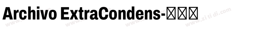 Archivo ExtraCondens字体转换